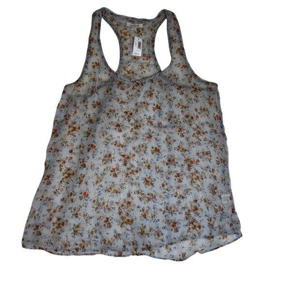 Aerie Blue Floral Tank Top Size M Flowy Design Perfect for Layering Vintage NWT - Picture 12 of 12